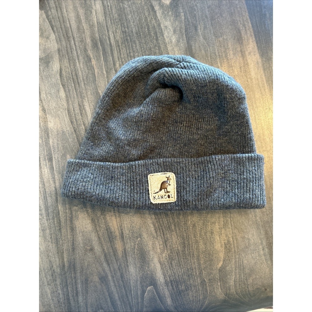 Kangol Gray Wool Beanie With Logo